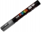 Marker cu vopsea PC-5M Posca 1.8 - 2.5 mm Uni-Ball gri inchis